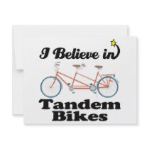 i believe in tandem bikes invitation