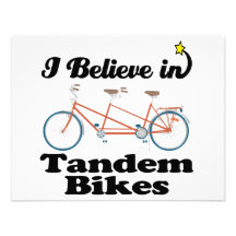 i believe in tandem bikes invitation