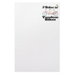 i believe in tandem bikes stationery