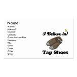 i believe in tap shoes business card templates