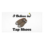 i believe in tap shoes customized photo card