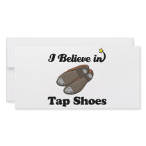 i believe in tap shoes customized photo card