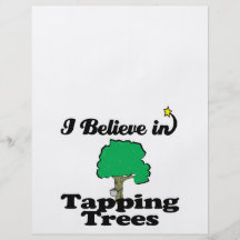 i believe in tapping trees custom flyer