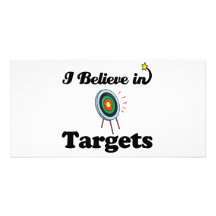 i believe in targets photo card