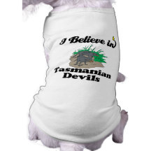 i believe in tasmanian devils dog clothing