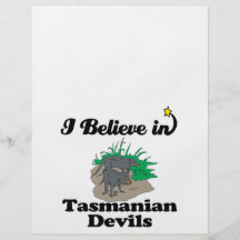 i believe in tasmanian devils flyer design