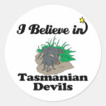 i believe in tasmanian devils sticker