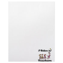 i believe in teachers personalized letterhead