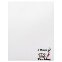 i believe in teaching personalized letterhead