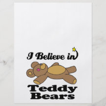 i believe in teddy bears custom flyer