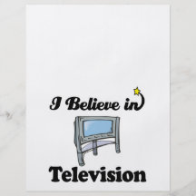 i believe in television flyer design