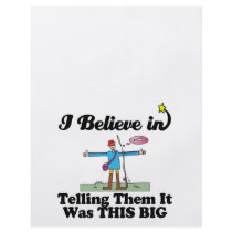 i believe in telling it was this big fish flyer design