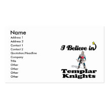 i believe in templar knights business card templates