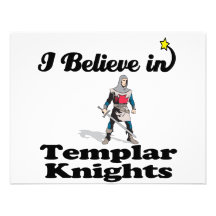 i believe in templar knights custom invitation