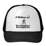 i believe in templar knights mesh hat