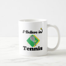 i believe in tennis mugs