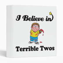 i believe in terrible twos vinyl binders