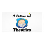 i believe in theories custom photo card