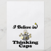 i believe in thinking caps personalized flyer