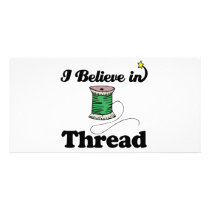 i believe in thread photo cards