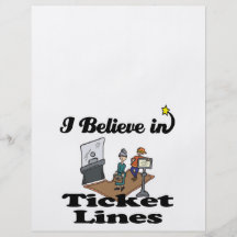 i believe in ticket lines flyers