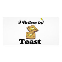 i believe in toast photo cards