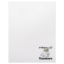 i believe in toasters letterhead design