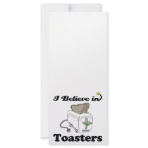 i believe in toasters rack cards