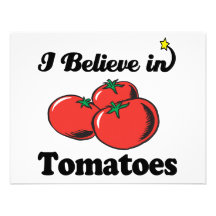 i believe in tomatoes custom invites