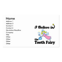i believe in tooth fairy business card templates