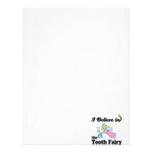 i believe in tooth fairy custom letterhead