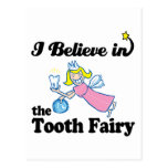 i believe in tooth fairy postcard
