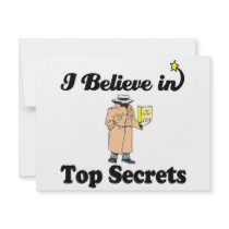 i believe in top secrets invites