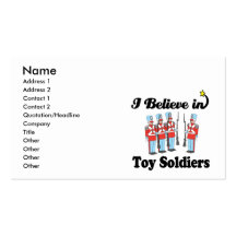 i believe in toy soldiers business card template