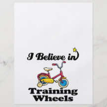 i believe in training wheels custom flyer