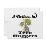 i believe in tree huggers personalized invitation