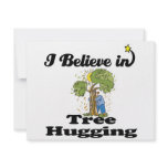 i believe in tree hugging custom invites