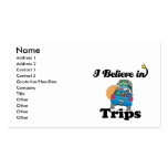 i believe in trips business card templates