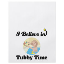 i believe in tubby time flyer design