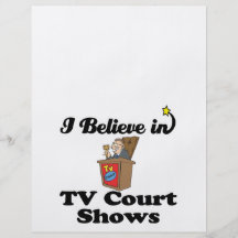 i believe in tv court shows custom flyer