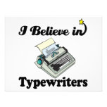 i believe in typewriters announcements