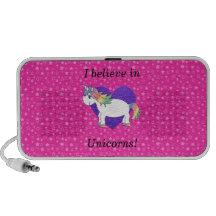 I believe in unicorns pink stars mp3 speakers