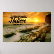 I Believe Motivational Poster