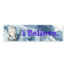 I Believe Yeti Bumper Sticker