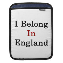 I Belong In England iPad Sleeves