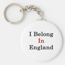 I Belong In England Key Chains
