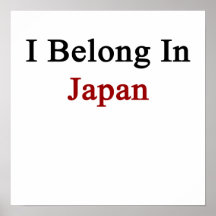 I Belong In Japan Print