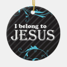 I belong to jesus christmas ornament