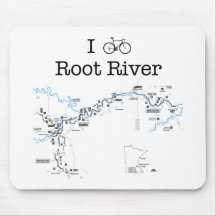 I Bike Root River Mousepad