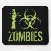 I Biohazard Zombies Mousepads